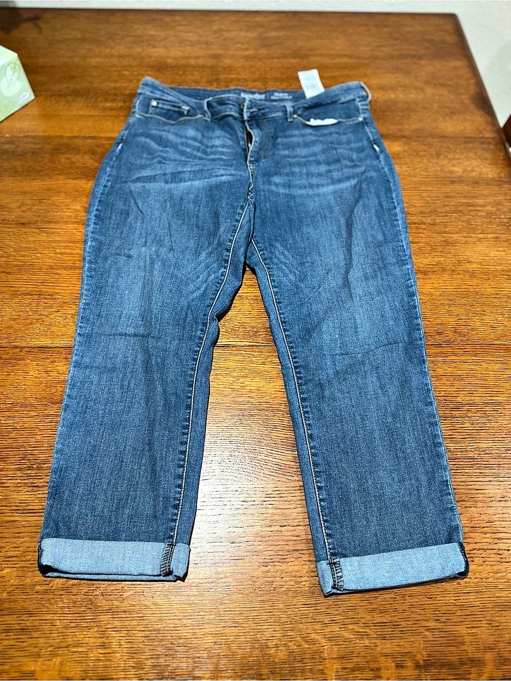 Levi's Signature Modern Slim Cuffed Blue Jeans